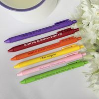 1 Piece Letter Class Learning Daily Mixed Materials Simple Style Gel Pen sku image 6