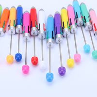 1 Piece Color Block Class Learning Daily Mixed Materials Cute Ballpoint Pen main image 4