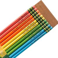 1 Set Color Block Class Learning Wood Cute Pastoral Pencil main image 5