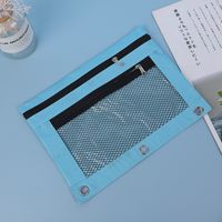 Solid Color Oxford Cloth Class Learning Simple Style Pencil Case sku image 10