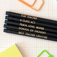 1 Set Letter Solid Color Class Learning Wood Classic Style Pencil main image 5