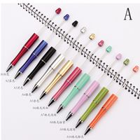 1 Piece Solid Color Class Learning Daily Mixed Materials Casual Ballpoint Pen main image 1