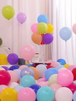 Einfacher Stil Einfarbig Emulsion Gruppe Festival Luftballons sku image 19