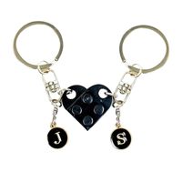 Simple Style Heart Shape Plastic Valentine's Day Unisex Bag Pendant Keychain sku image 2