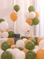 Einfacher Stil Einfarbig Emulsion Gruppe Festival Luftballons sku image 21