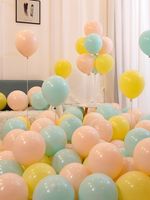 Einfacher Stil Einfarbig Emulsion Gruppe Festival Luftballons sku image 4