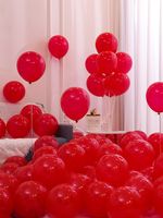 Einfacher Stil Einfarbig Emulsion Gruppe Festival Luftballons sku image 16