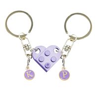 Simple Style Heart Shape Plastic Valentine's Day Unisex Bag Pendant Keychain sku image 5