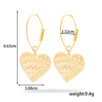 1 Pair Vintage Style French Style Simple Style Cross Starfish Heart Shape Plating Stainless Steel 18k Gold Plated Drop Earrings Ear Studs main image 4