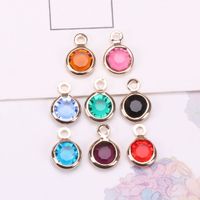 Simple Style Solid Color Copper Inlay Artificial Crystal Jewelry Accessories main image 4
