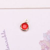 Simple Style Solid Color Copper Inlay Artificial Crystal Jewelry Accessories sku image 3