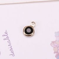 Simple Style Solid Color Copper Inlay Artificial Crystal Jewelry Accessories sku image 2