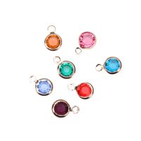 Simple Style Solid Color Copper Inlay Artificial Crystal Jewelry Accessories main image 2