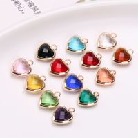Simple Style Heart Shape Copper Inlay Artificial Crystal Valentine's Day Jewelry Accessories main image 1