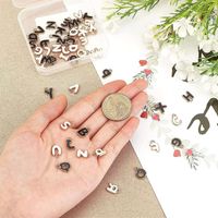 Simple Style Letter Alloy Enamel Plating Charms Jewelry Accessories main image 4