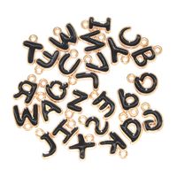 Simple Style Letter Alloy Enamel Plating Charms Jewelry Accessories main image 2