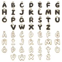 Einfacher Stil Brief Legierung Emaille Überzug Zauber Schmuckzubehör main image 1