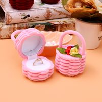 Cute Solid Color Flannel Jewelry Boxes main image 5