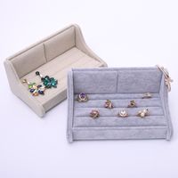 Casual Solid Color Flannel Jewelry Boxes main image 1