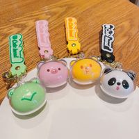 Cute Bear Panda Frog Pvc Arylic Unisex Keychain main image 5