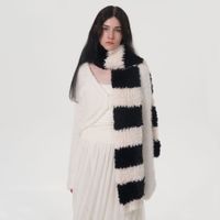 Women's Basic Stripe Polyester Scarf sku image 3