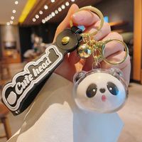 Cute Bear Panda Frog Pvc Arylic Unisex Keychain sku image 4
