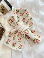 Women's Cute Sweet Flower Polyester Printing Scarf main image 4