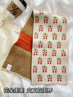 Women's Cute Sweet Flower Polyester Printing Scarf main image 3