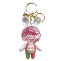 Cute Rabbit Letter Arylic Unisex Keychain main image 4