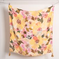 Women's Sweet Color Block Polyester Printing Scarf main image 1