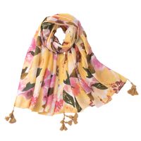 Women's Sweet Color Block Polyester Printing Scarf main image 5