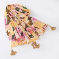 Women's Sweet Color Block Polyester Printing Scarf main image 3