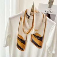 Women's Ig Style Color Block Polyester Silk Scarf main image 4
