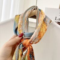 Women's Ig Style Color Block Polyester Silk Scarf main image 3