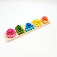 Building Toys Toddler(3-6years) Color Block Wood Toys main image 4