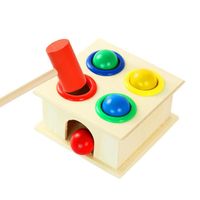 Table & Floor Games Baby(0-2years) Color Block Wood Toys sku image 1
