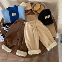 Classic Style Solid Color Cotton Boys Pants main image 1