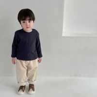 Simple Style Solid Color Cotton Hoodies & Knitwears main image 3