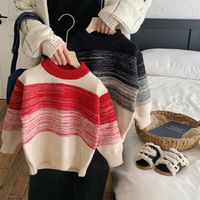 Retro Abstract Stripe Polyacrylonitrile Fiber Hoodies & Knitwears main image 5