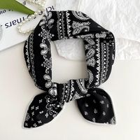 Women's Sweet Simple Style Color Block Cotton And Linen Printing Scarf sku image 6