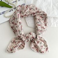 Women's Sweet Simple Style Color Block Cotton And Linen Printing Scarf sku image 32
