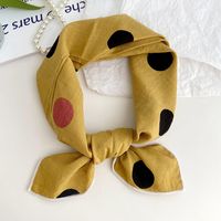 Women's Sweet Simple Style Color Block Cotton And Linen Printing Scarf sku image 39