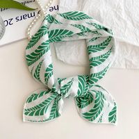 Women's Sweet Simple Style Color Block Cotton And Linen Printing Scarf sku image 43