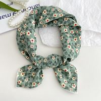 Women's Sweet Simple Style Color Block Cotton And Linen Printing Scarf sku image 47