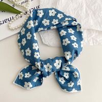 Women's Sweet Simple Style Color Block Cotton And Linen Printing Scarf sku image 59