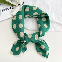 Women's Sweet Simple Style Color Block Cotton And Linen Printing Scarf sku image 19