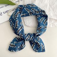 Women's Sweet Simple Style Color Block Cotton And Linen Printing Scarf sku image 23