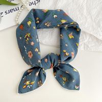 Women's Sweet Simple Style Color Block Cotton And Linen Printing Scarf sku image 57