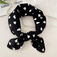 Women's Sweet Simple Style Color Block Cotton And Linen Printing Scarf sku image 3