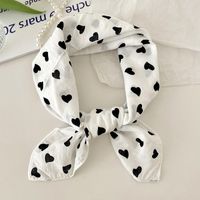Women's Sweet Simple Style Color Block Cotton And Linen Printing Scarf sku image 1